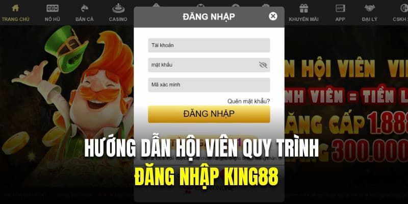 Quy trình đăng nhập King88 với thao tác cụ thể